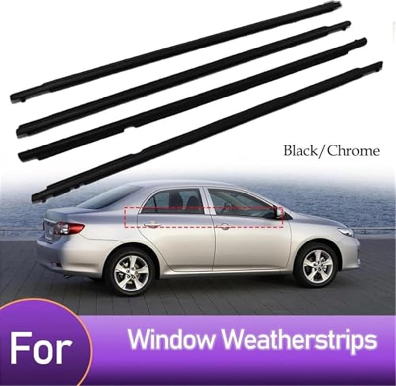 Vuzmode Window Door Seals for Toyota Corolla 2009-2012 - Image 2