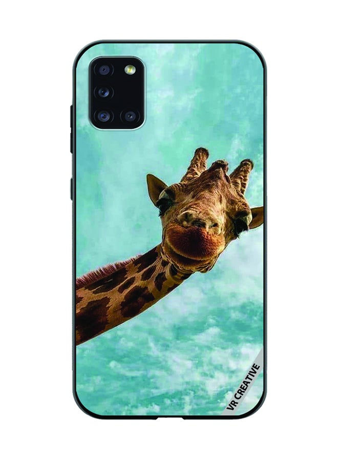 VR CREATIVE Protective Case Cover For Samsung Galaxy A31 Giraffe Design Multicolour - Image 1
