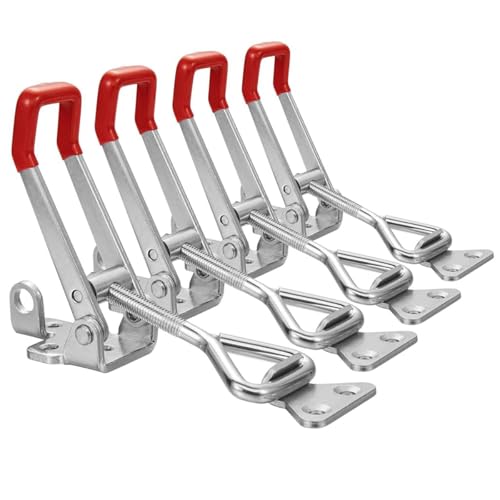 Serplex® 4Pcs Toggle Clamps, 1320Lbs Holding Capacity, Heavy-Duty Latch Clamps, Adjustable Toggle Latches, Rust-Resistant, Latch Door Lock Cabinet Lock for Doors, Cabinets - Image 1