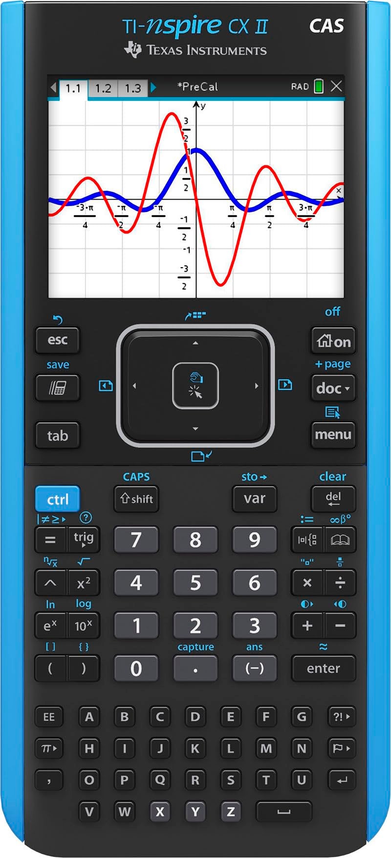 Texas Instruments TINspire CX II CAS Color Graphing Calculator with Student Software PCMac - Image 2