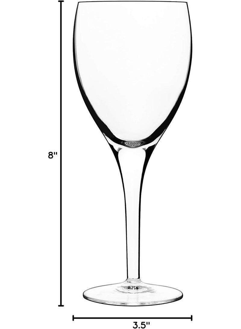 Luigi Bormioli Luigi Bormioli Michelangelo Masterpiece 11.5 oz Glasses - Sparkx Ultra-Clear Crystal Glass, Durable Titanium Reinforced Stems - Fine Laser-Cut Rims - Dishwasher Safe (Set of 4) - Image 3