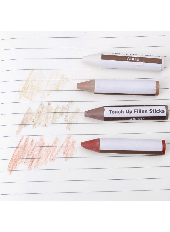 Daytoyz Scra-tch Repair Kit, 17 Pcs/Set Wood Touch Up Repair Pens Wood Filler With Sharpener, Furniture Touch Up Markers And Wax Sticks For Floor Furniture Scra-tch, Stain, Crack - Image 3