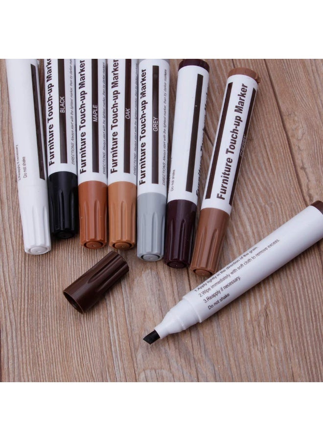 Daytoyz Scra-tch Repair Kit, 17 Pcs/Set Wood Touch Up Repair Pens Wood Filler With Sharpener, Furniture Touch Up Markers And Wax Sticks For Floor Furniture Scra-tch, Stain, Crack - Image 2