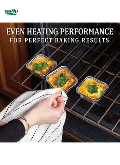50pcs 3-Inch Aluminum Foil Square Mini Pie Tart Pan/Disposable Baking Tartlet Molds With Plastic Lids, Suitable For Baking Tarts, Quiche, And Other Kitchen Accessories, Baking Supplies