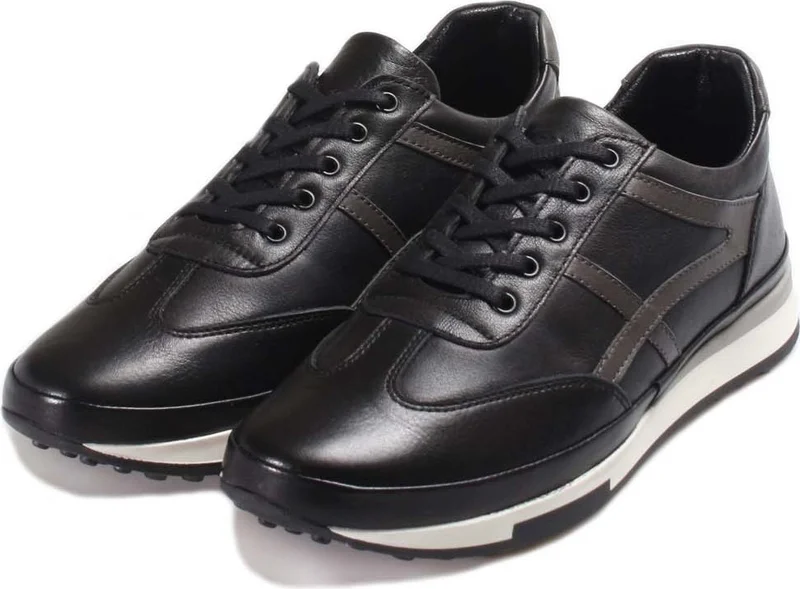 فاست ستيب Men's Leather Sneakers Casual Comfortable Sports Walking Casual Lace-Up Shoes 855MA1319