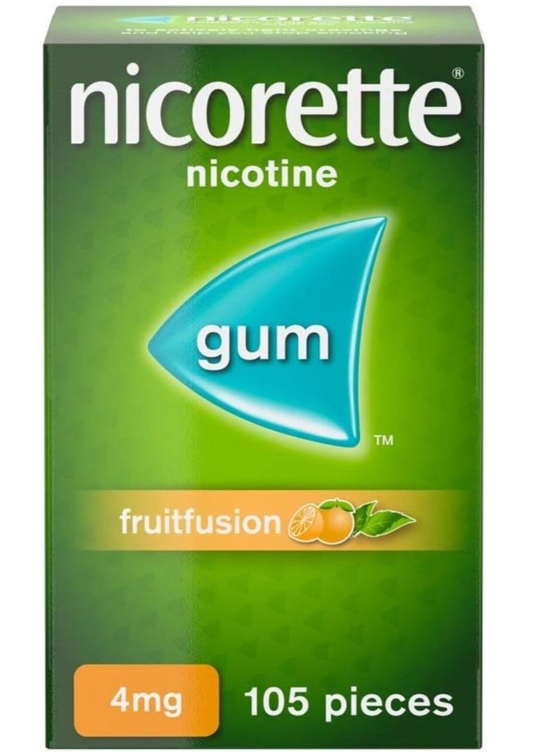 nicorette - Nicorette Fruitfusion 4mg Gum (1 x 105 Pieces) - Image 1