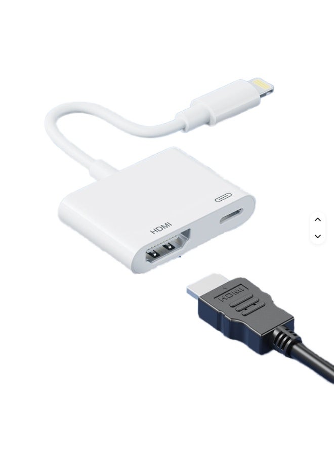 mpBLBERRI MP BLBERRI Lightning to HDMI Video Adapter with Charging Port – iPhone to HDMI Converter 2K FHD for TV, Monitor & Projector – BLB-OT553 - Image 2