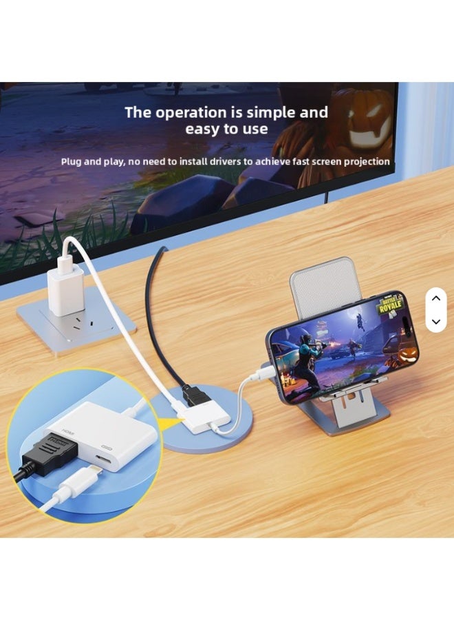 mpBLBERRI MP BLBERRI Lightning to HDMI Video Adapter with Charging Port – iPhone to HDMI Converter 2K FHD for TV, Monitor & Projector – BLB-OT553 - Image 4