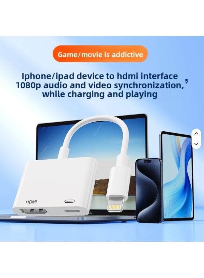 mpBLBERRI MP BLBERRI Lightning to HDMI Video Adapter with Charging Port – iPhone to HDMI Converter 2K FHD for TV, Monitor & Projector – BLB-OT553 - Image 3