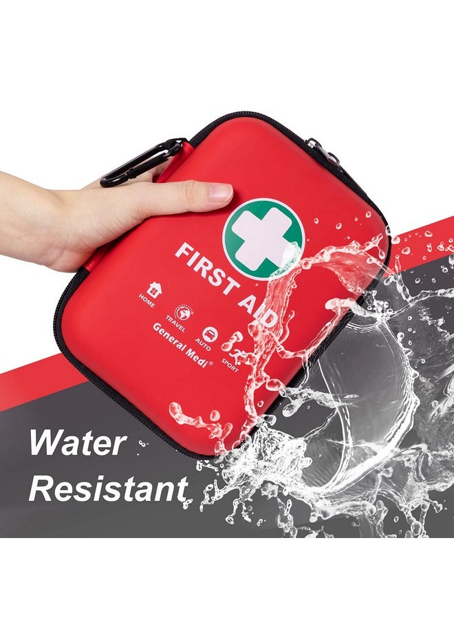 General Medi First Aid Kit 170 Pieces Hard Case And Lightweight Great For Travel, Home, Office, Vehicle, Camping, Workplace & Outdoor (Red)  - Image 5