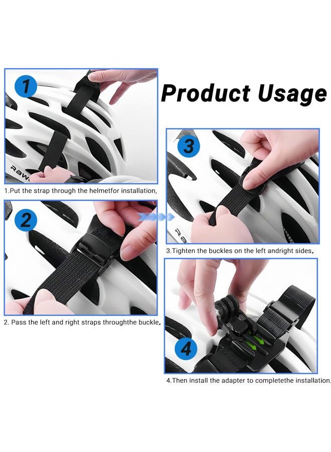 Sruim Vented Helmet Strap Mount for Insta360 ACE Pro One X5 X4 X3 X2 X R RS GO 2, Go pro Hero 13 and DJI OSMO Action 5 Pro Action Camera - Image 3