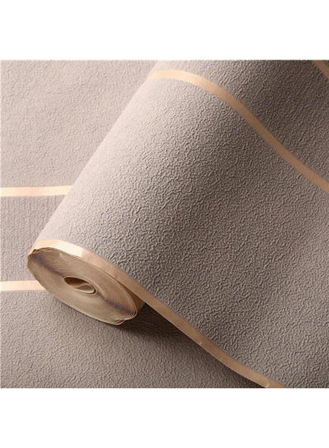 نيبمينينت ورق جدران ديرسكين مخملي بتصميم خطوط عريضة ثلاثية الأبعاد رمادي