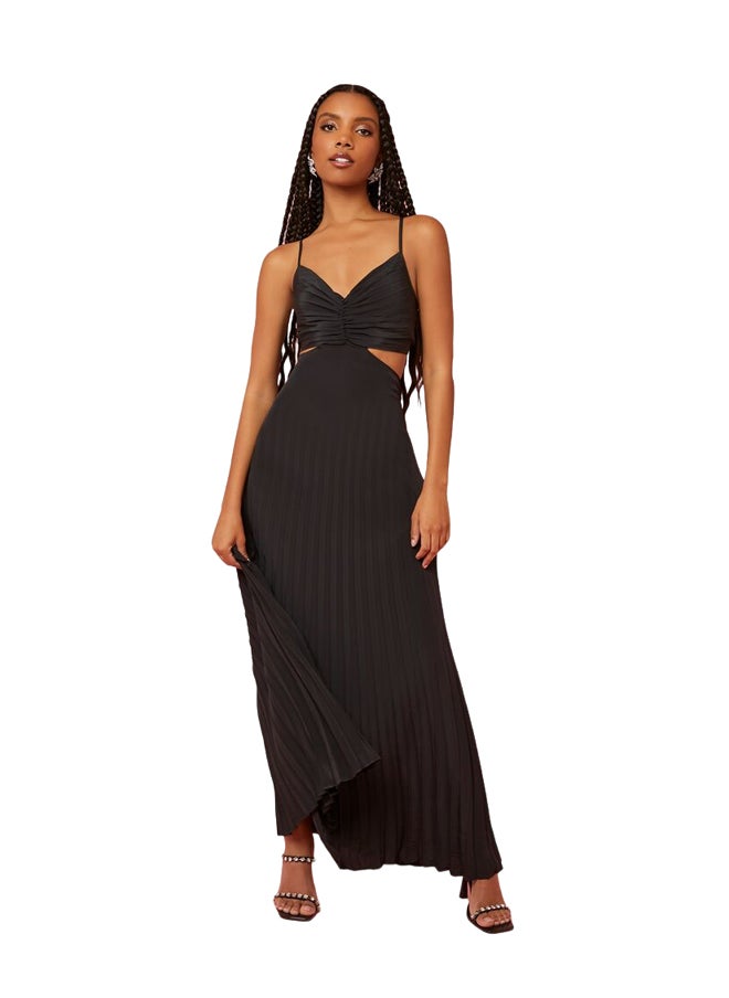 Pleated Cutout Maxi Dress - pzsku/ZFAF4561F60DB7E4770ABZ/45/_/1724326191/c4c5cb8f-5824-40eb-876a-0635455280ed