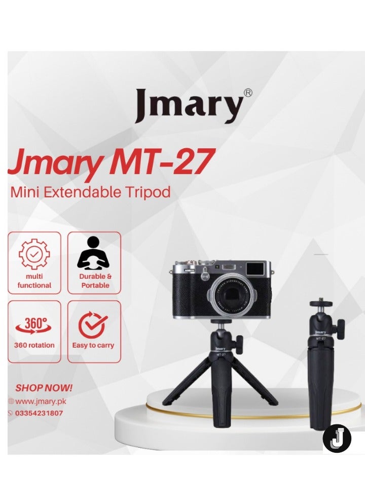 JAJEEK Mini Extendable Tripod – Ultra-Compact, Lightweight & Sturdy for Mobile Phones & Camera Use - Image 3