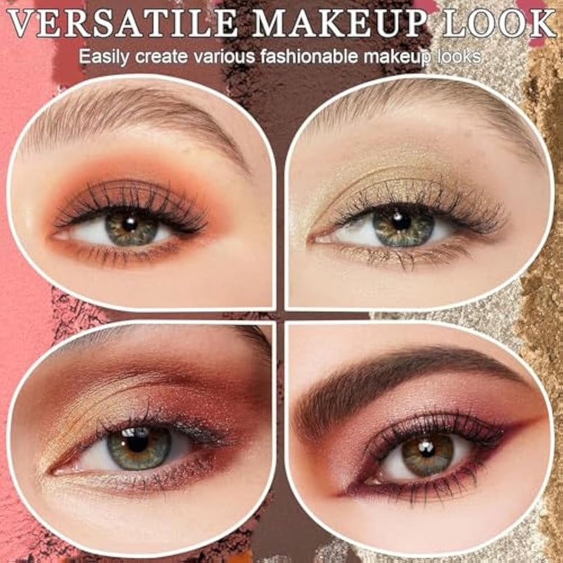 9 Color Eyeshadow Makeup Palette, Natural Nude Matte Shimmer Glitter Pigment Eye Shadow Palette Set, Vegan & Cruelty-free (9 COLOR) - Image 5