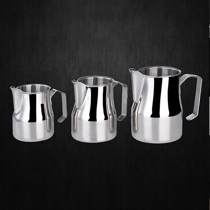 Milk Jug Gravy Boat Water Cup Pitcher Creamer Coffee Sugar Sauce Large Frothing,Stainless Steel Professional with Rounded Spout - Image 4