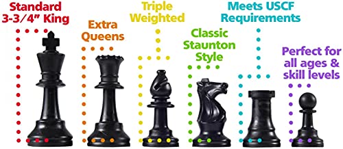 Wholesale Chess Heavy Tournament Triple Weighted Chess Pieces - Image 5