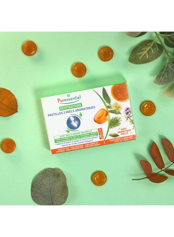Puressentiel Respiratory Lozenges 3 Honeys, 18 Ct - Image 4