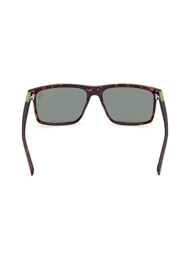 Timberland Men's Polarized Rectangular Sunglasses - TB0000652R58 - Lens Size: 58 Mm  - Image 4
