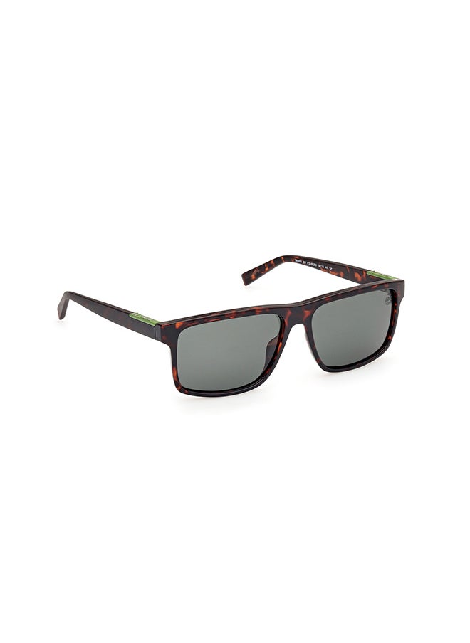 Timberland - نظارات شمسية مستطيلة للرجال بمرشحات قطبية - TB0000652R58 - حجم العدسة: 58 مم - Image 1