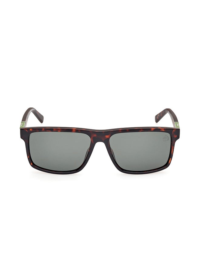 Timberland - نظارات شمسية مستطيلة للرجال بمرشحات قطبية - TB0000652R58 - حجم العدسة: 58 مم - Image 1