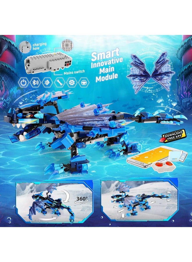 Sillbird Hurricane Dragon Building Kit Remote & App Controlled Stem Projects For Kids Age 812 Toys Gifts For Boys Girls Age 7 8 9 10 11 12 1416 New 2022 (549 Pieces)  - Image 3