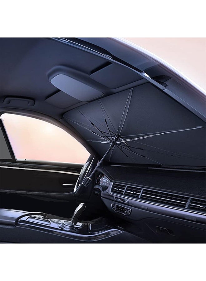Generic Car Sunshade Umbrella for Front Window Large Size 145 x 79 cm Premium Quality  - Image 1
