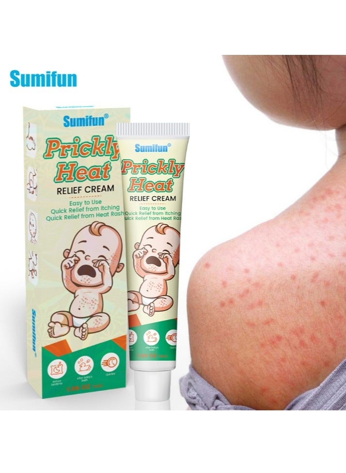 Sumifun Prickly Heat Relief Cream Topical Cream for Dermatitis, Eczema, Mosquito Bites, Itching, and Rashes 1 Pcs 30g - Image 2