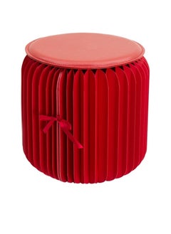 Kuajingdi Creative foldable kraft paper stool with PU cushion, office showroom photography studio personalized decorative display  - Image 1