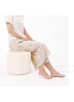 Kuajingdi Creative foldable kraft paper stool with PU cushion, office showroom photography studio personalized decorative display  - Image 2