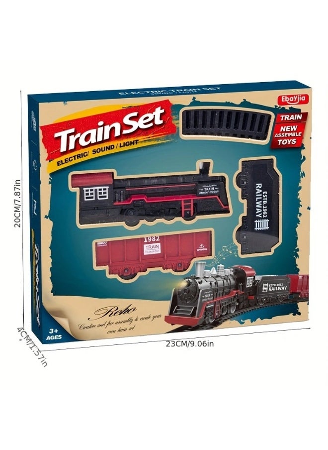 Realistic High-Speed Train Parking Lot Kids Electric Train Set 