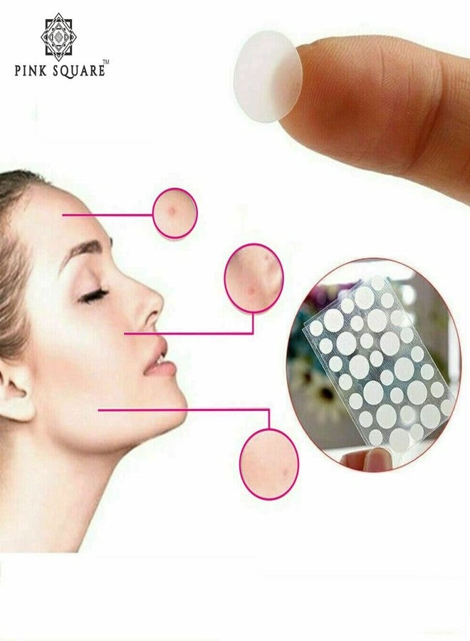 Pink Square Acne Pimple Patch|24 Invisible Waterproof 2% Salicylic Acid & Hydrocolloid Spot Acne Pack of 72 Patches for Men & Women|Reduces pus overnight|Heal acne scars - Image 5
