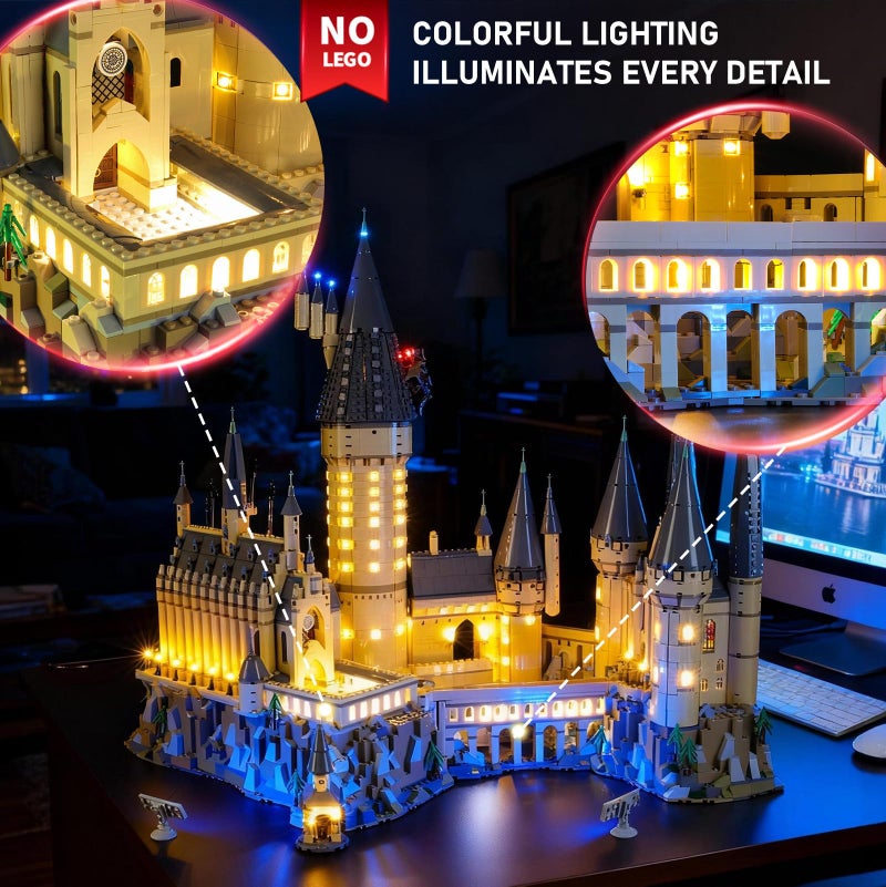 BRIKSMAX Led Lighting Kit for Harry Potter Hogwart's Castle - Compatible with Lego 71043 Building Blocks Model- Not Include The Lego Set - Image 3