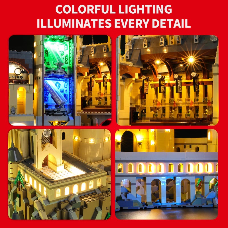 BRIKSMAX Led Lighting Kit for Harry Potter Hogwart's Castle - Compatible with Lego 71043 Building Blocks Model- Not Include The Lego Set - Image 4