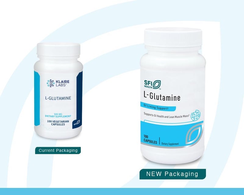 Klaire Labs L Glutamine Capsules  500 Milligrams Hypoallergenic Amino Acids Supplement  Supports Muscle  GI Function  Dairy Free  Gluten Free 100 Capsules - Image 2