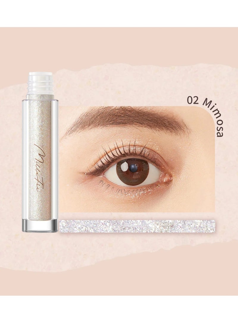 MilleFee MilleFée Stellar Glitter Liner Glitter Moisturizing Eyeliner Teardrop Bag 1.5g- 02 Mimosa - Image 2