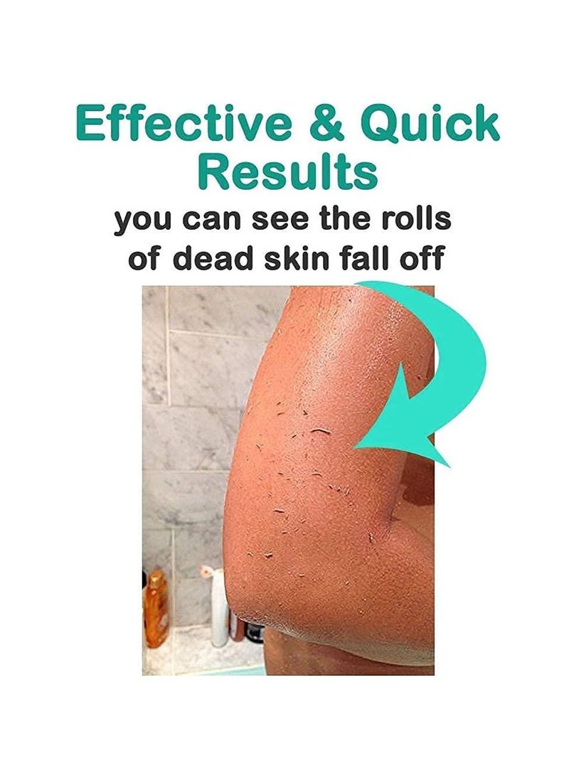 3 Pack Exfoliating Bathing Gloves Korean Reusable Viscose Biodegradable Fibre White - Image 2