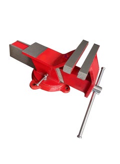 GREYTEN GREYTEN Bench Vice Bench Vise Drill Vice Germany Base Professional Heavy Steel Bench Vice Swivel Base Multipurpose Vise Anvil Heavy Duty Workbench Vise For Drilling Pipe Cutting 200mm Vice  - Image 1