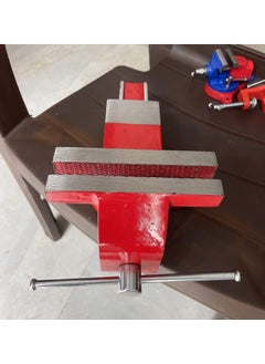 GREYTEN GREYTEN Bench Vice Bench Vise Drill Vice Germany Base Professional Heavy Steel Bench Vice Swivel Base Multipurpose Vise Anvil Heavy Duty Workbench Vise For Drilling Pipe Cutting 200mm Vice  - Image 3