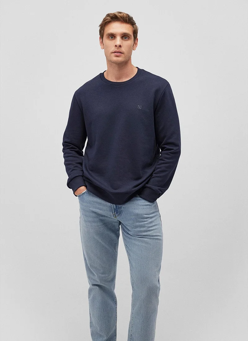 MAVI Crew Neck Navy Basic Sweatshirt