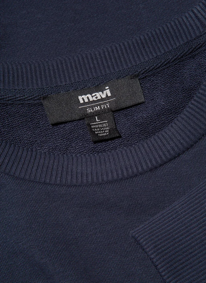 MAVI Crew Neck Navy Basic Sweatshirt