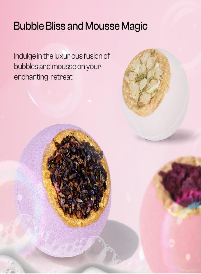 BoboSweeTree Bath Bombs for Women, Gift Set of 6 Fizzies Luxury Large Size with Real Flowers and Natural Organic Essential Oil, Self Care Gifts for Women, Mon, Daughter, Girlfriend, Kids,Pack of 6 (Multiple) - Image 4