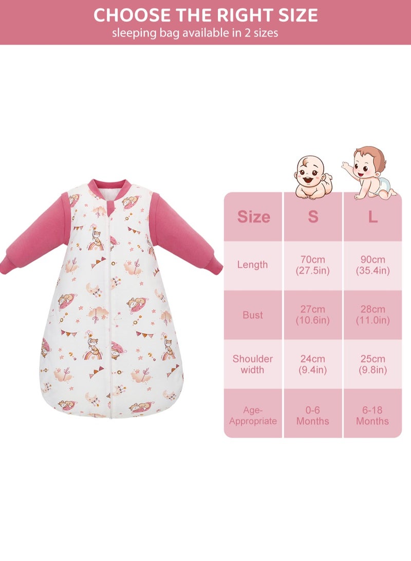 ميريكل بيبي كيس نوم أطفال شتوي 2.5TOG - دافئ وناعم مع أكمام قابلة للإزالة - Image 2