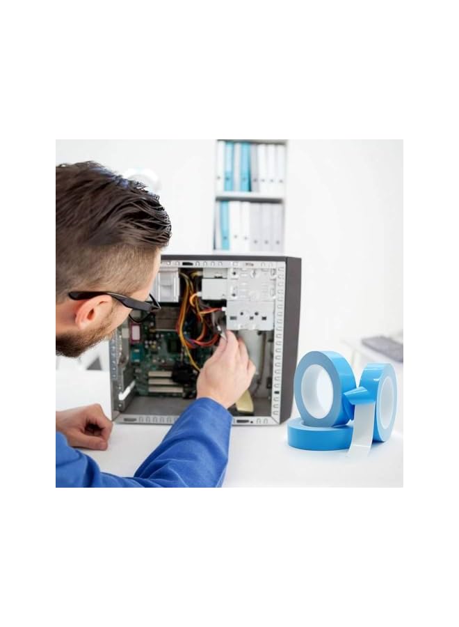 promass Thermal Adhesive Tape, Double Sided Thermal Adhesive Tape for LED Lighting Ic and LED Televisions with Excellent Insulation, High Thermal Conductivity (30mm 25m) - Image 2