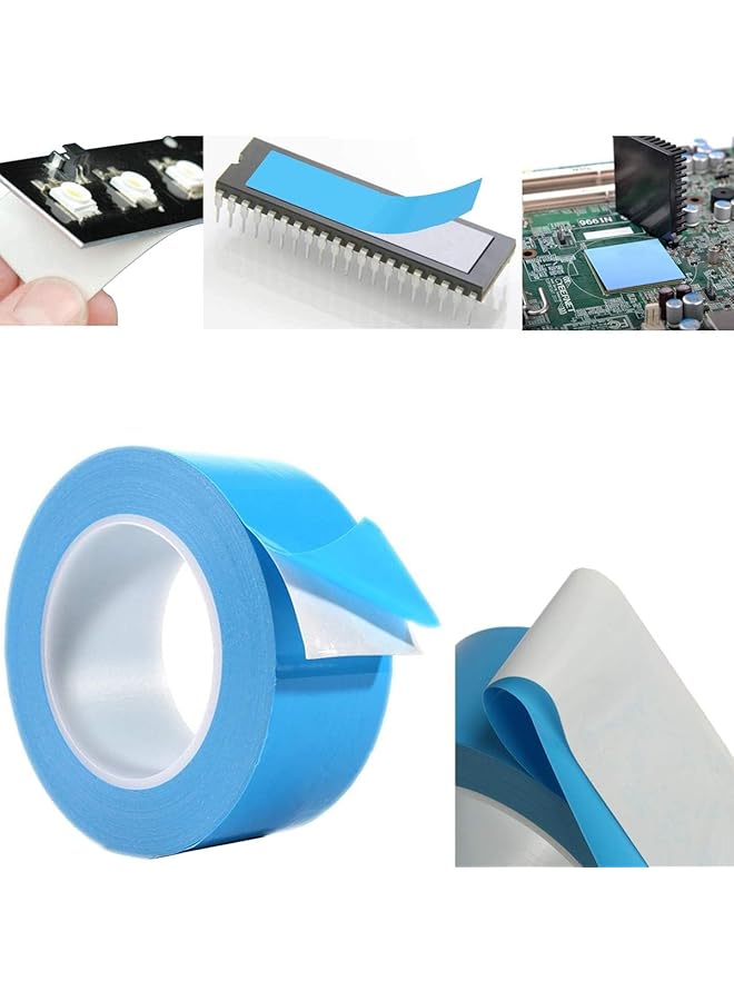 promass Thermal Adhesive Tape, Double Sided Thermal Adhesive Tape for LED Lighting Ic and LED Televisions with Excellent Insulation, High Thermal Conductivity (30mm 25m) - Image 1
