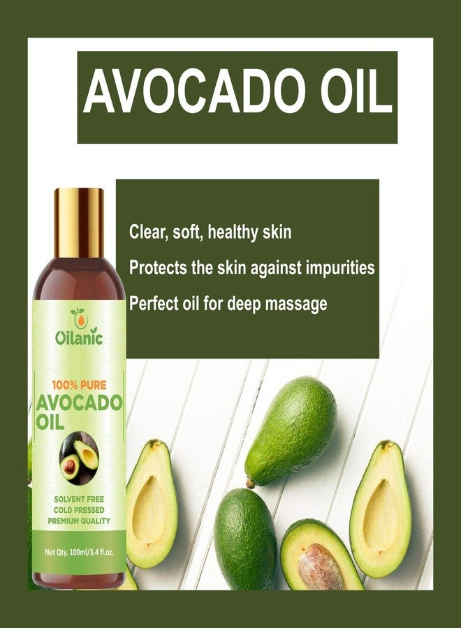 Oilanic مجموعة زيت الأفوكادو وزيت السمسم الطبيعي 100% من أويلانيك، عبوة من زجاجتين سعة 100 مل (200 مل) - Image 4