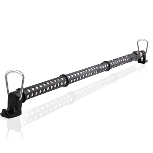 UEGHNS Car Clothes Hanger Bar, Clothes Rack for Car Telescopic Adjustable 34-54inch Heavy Duty Car Clothes Rack Suitable For Cars Trucks SUVs RVs Toad Trippers RVs. (34-54inch) - Image 1