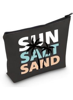 JXGZSO JXGZSO Summer Cosmetic Bag Sun Salt Sand Makeup Bag Beach Life Gift Summer Vacation Gift Spring Break Gift (Sun Salt Sand Bag) 
