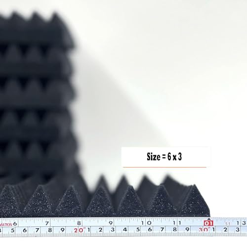 IMAGINEA 6x3ft Acoustic Foam Sheet for Room |Soundproofing Pyramid Acoustic Sheet Panels for Wall Room Noise Reducer Sound Absorber Acoustic Foam Panels Acoustic Room Treatment (Pack of 2) - Image 2