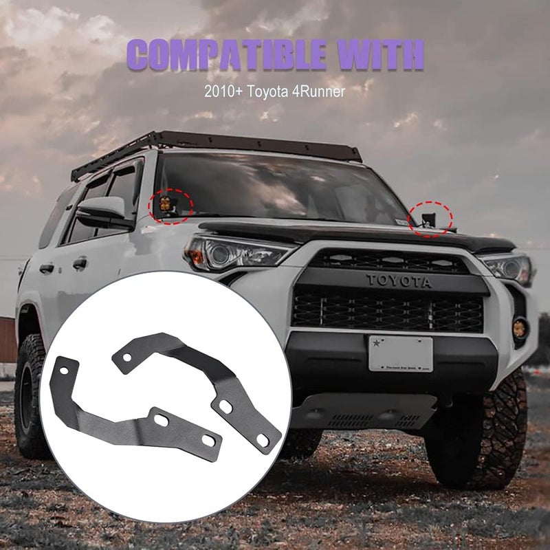 NORTHYUN Ditch Light Mount LED Pod Hood Light Mounting Brackets Compatible with Toyota 4Runner 2010+ - Image 5
